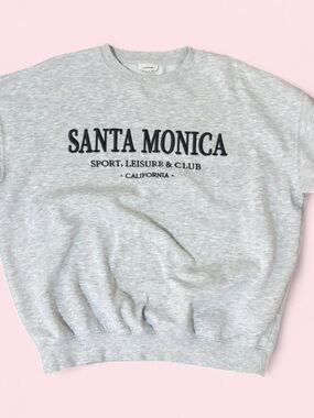 Reflex Light Gray Crewneck Sweatshirt with Black Text